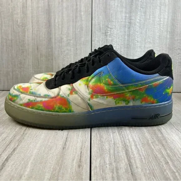 RARE Nike Air Force 1 Comfort PRM Weatherman Sneaker 599457-100 Mens Size 14